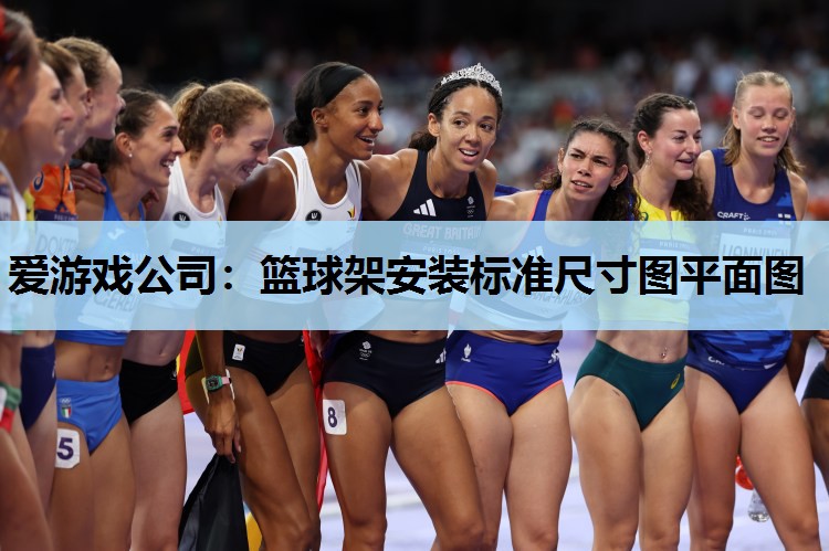 爱游戏公司：篮球架安装标准尺寸图平面图